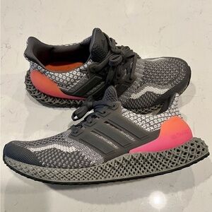 adidas Ultra 4D Sneaker G58161 Grey/Pink Gradient - Men’s 7.5